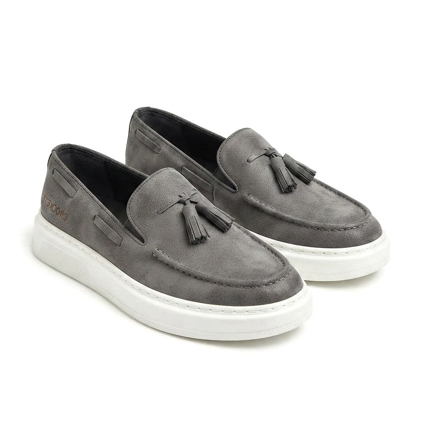 Loafer-X Yüksek Kalite Premium Bağcıksız Günlük Erkek Loafer Antasit