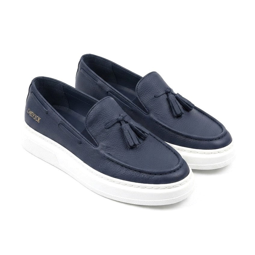 Loafer-X Yüksek Kalite Premium Bağcıksız Günlük Erkek Loafer Lacivert
