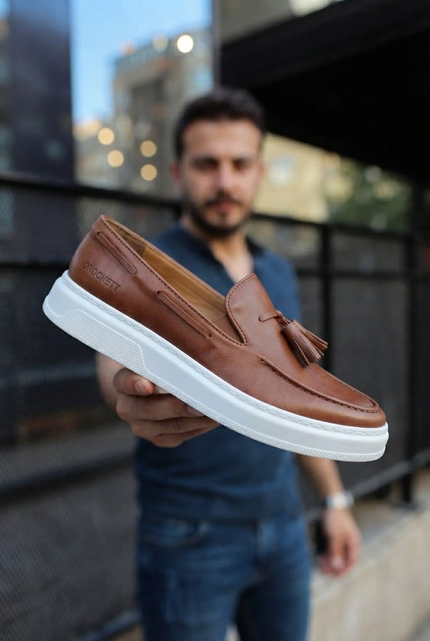 Loafer-X High Quality Premium Slip-On Men's Loafer Tan