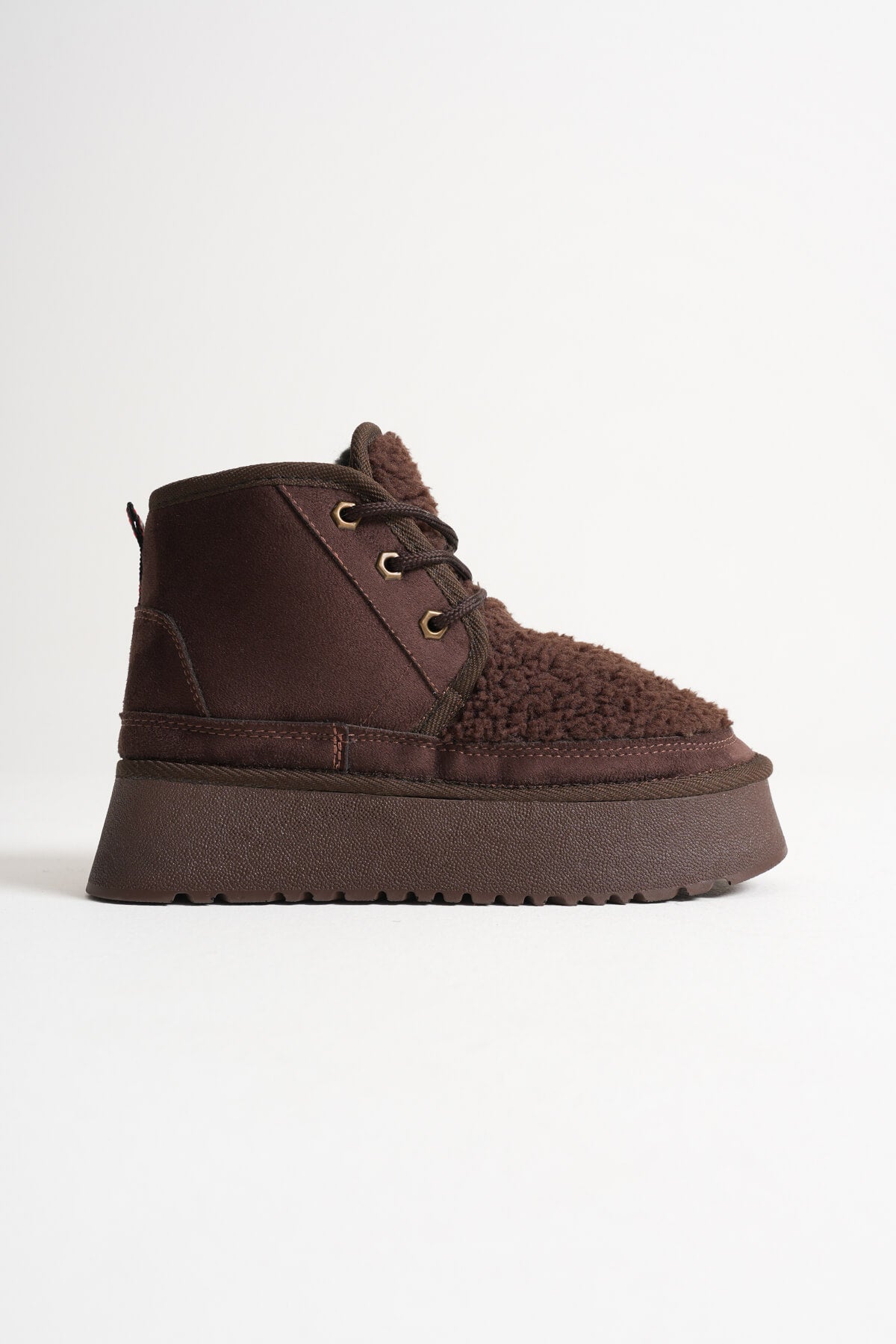 Loana Premium Women's Furry Bitter Coffee Winter Thick-Soled Boots