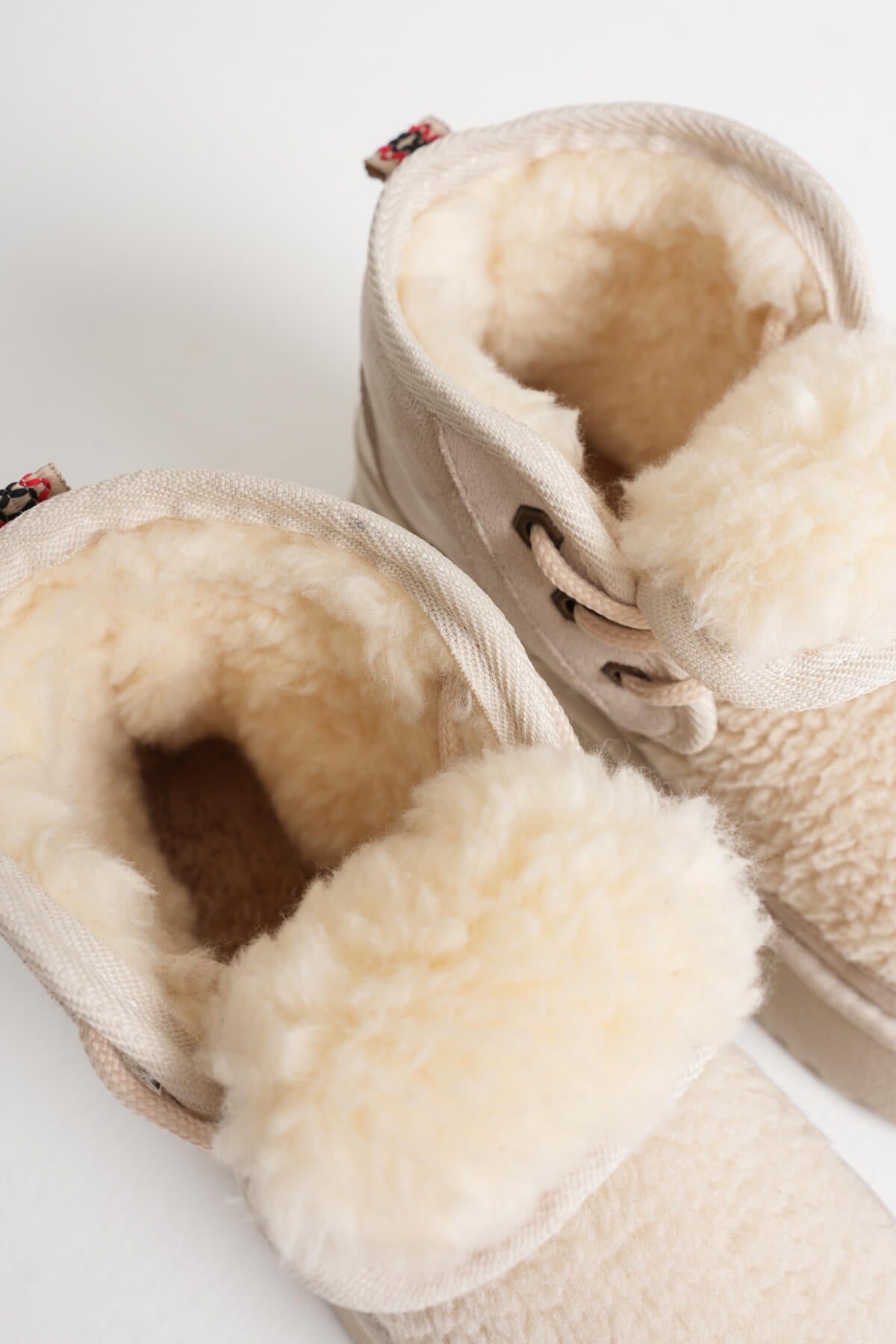 Loana Premium Women's Furry Beige Winter Thick-Soled Boots