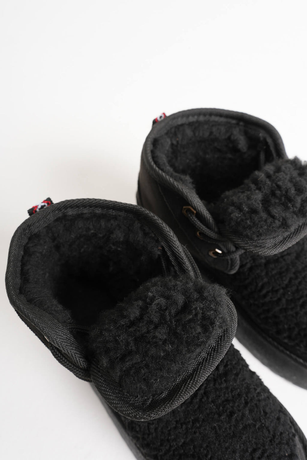 Loana Premium Women's Furry Black Winter Thick-Soled Boots
