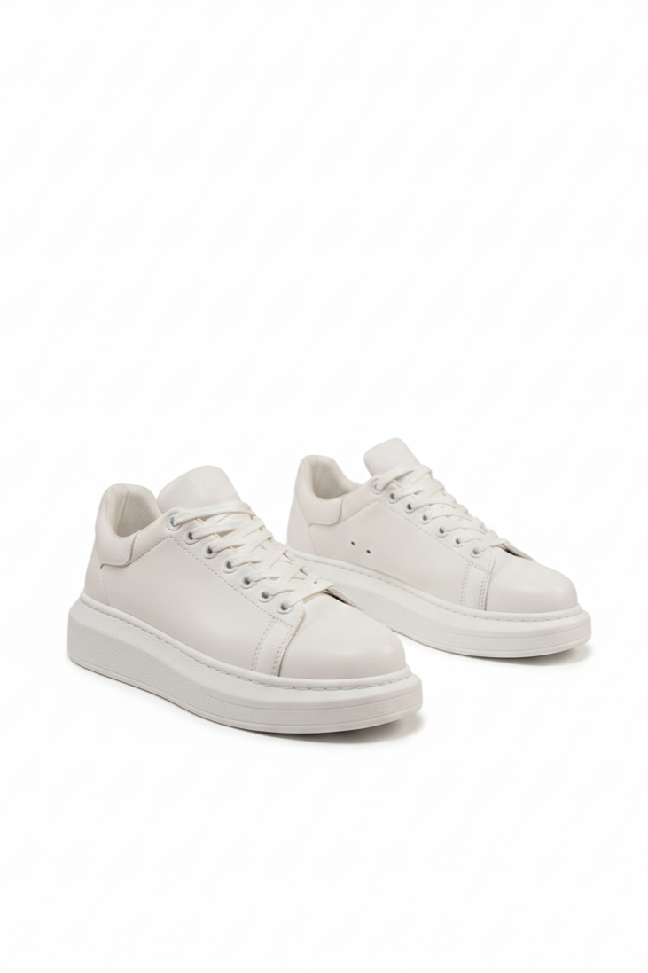 London Edition Premium Bağcıklı Erkek Sneaker Beyaz