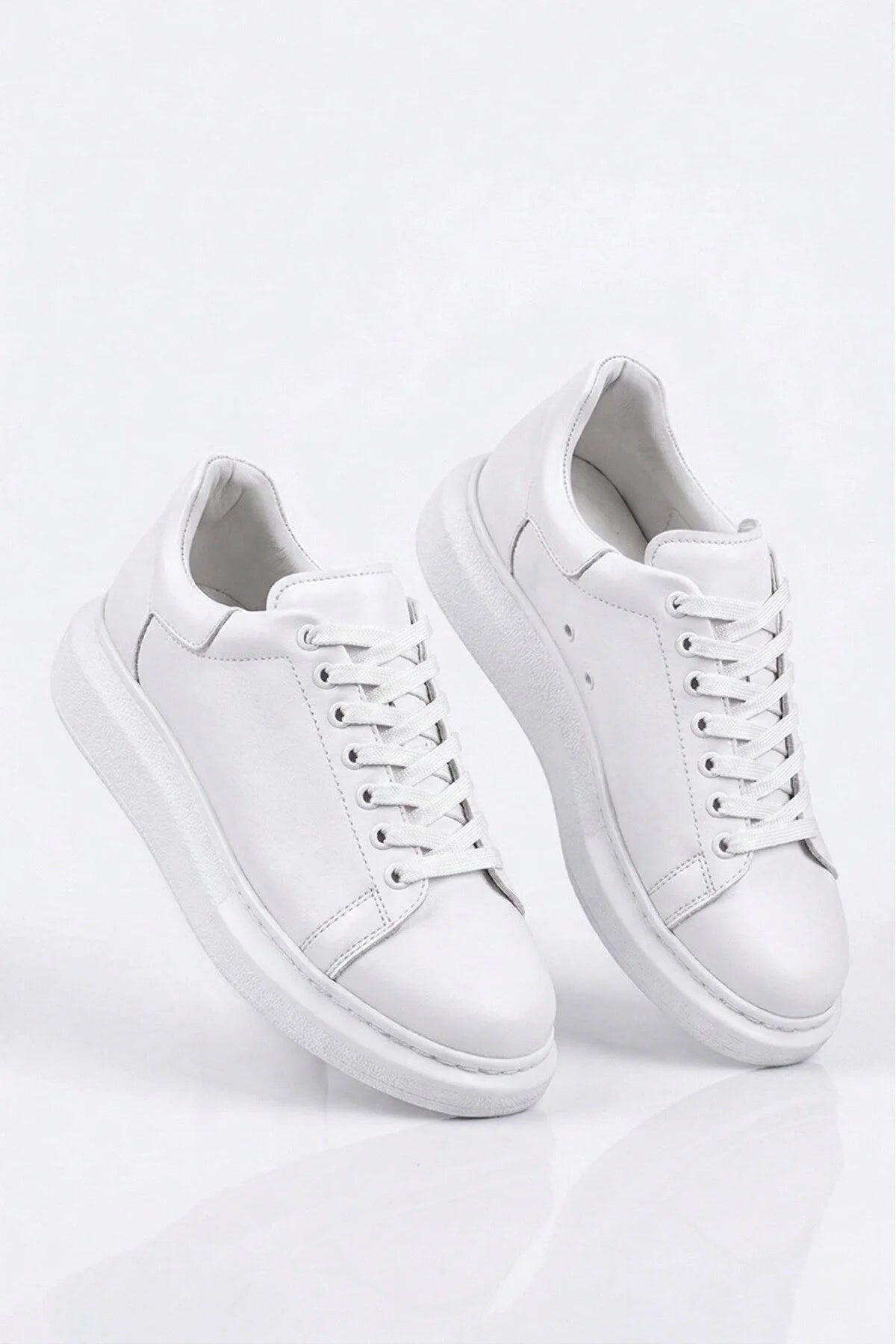 London Edition Premium Bağcıklı Erkek Sneaker Beyaz