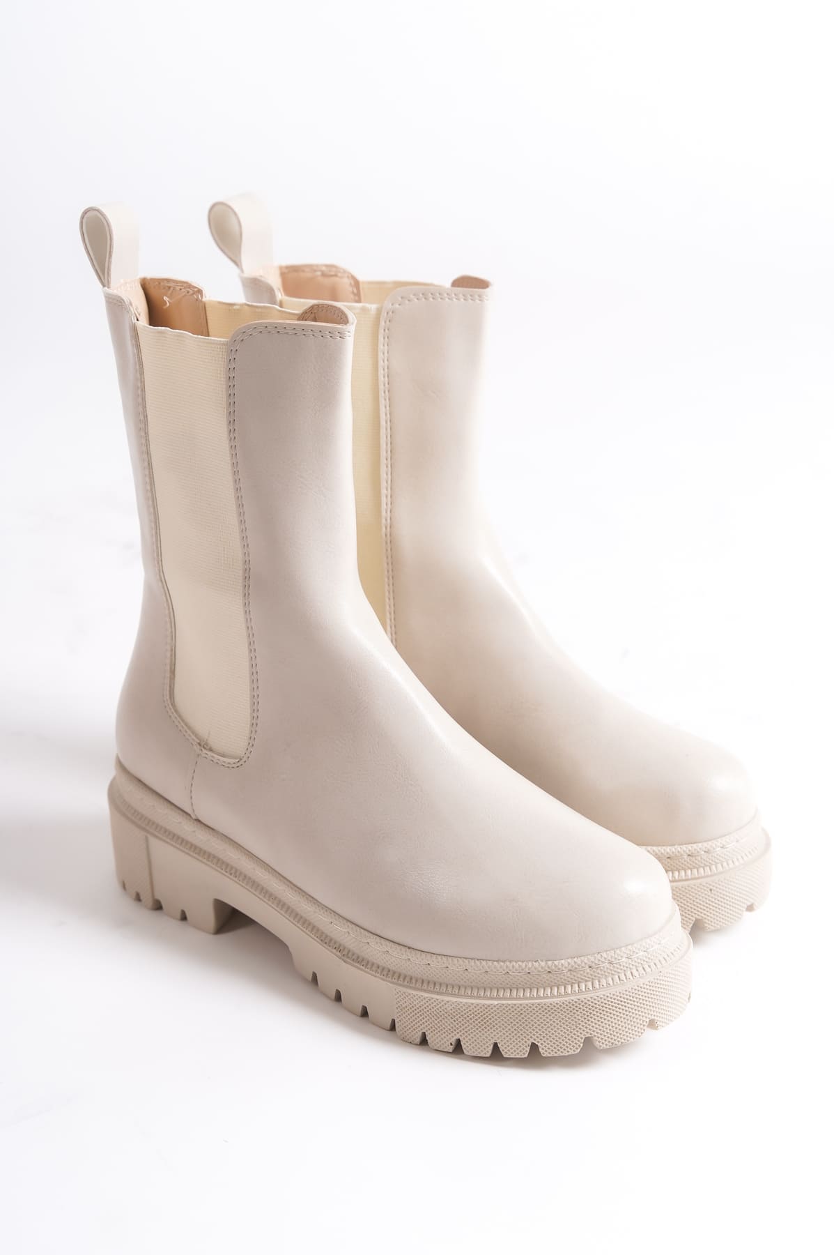 LORAX Laceless Elastic Women's Boots - Cream