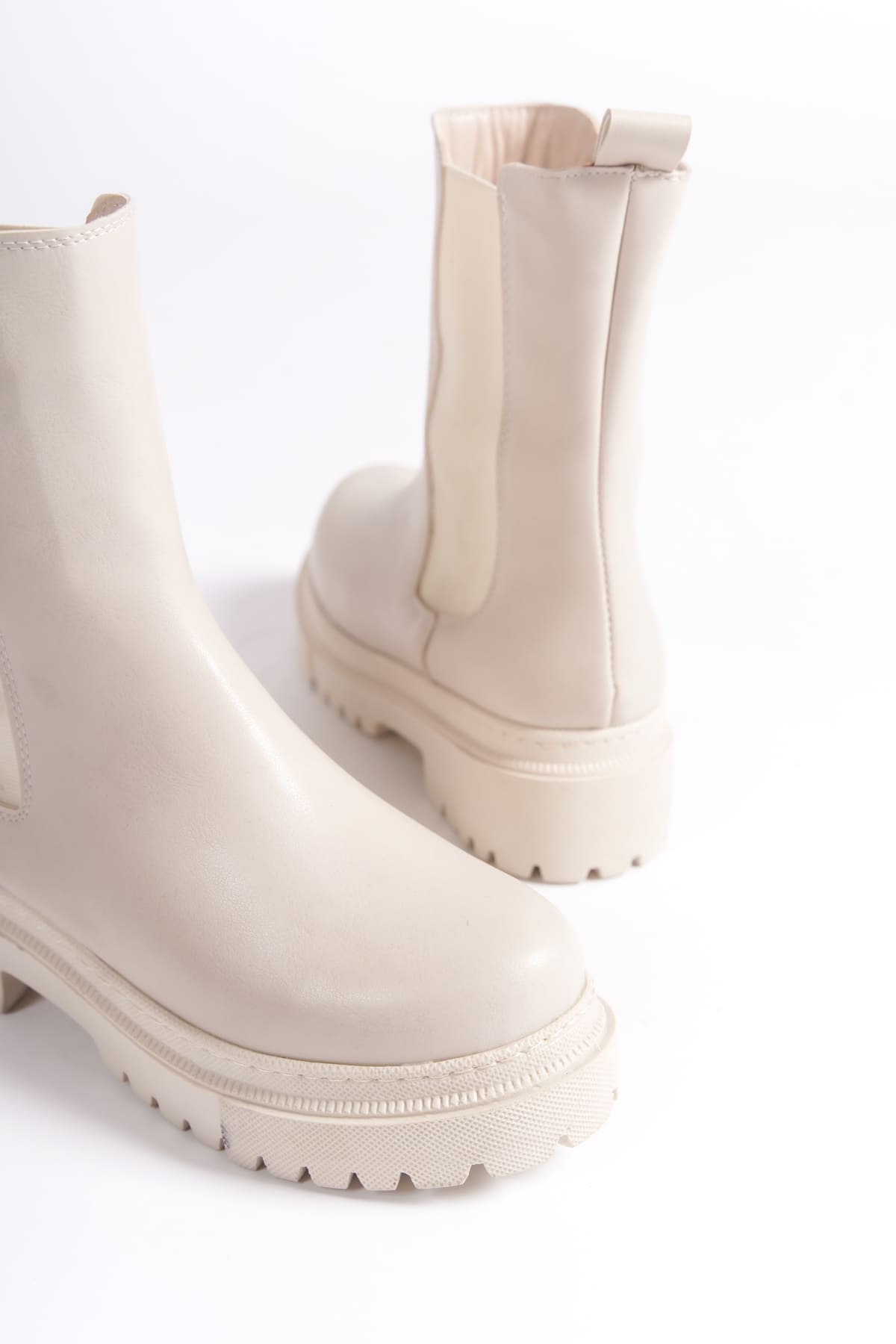 LORAX Laceless Elastic Women's Boots - Cream