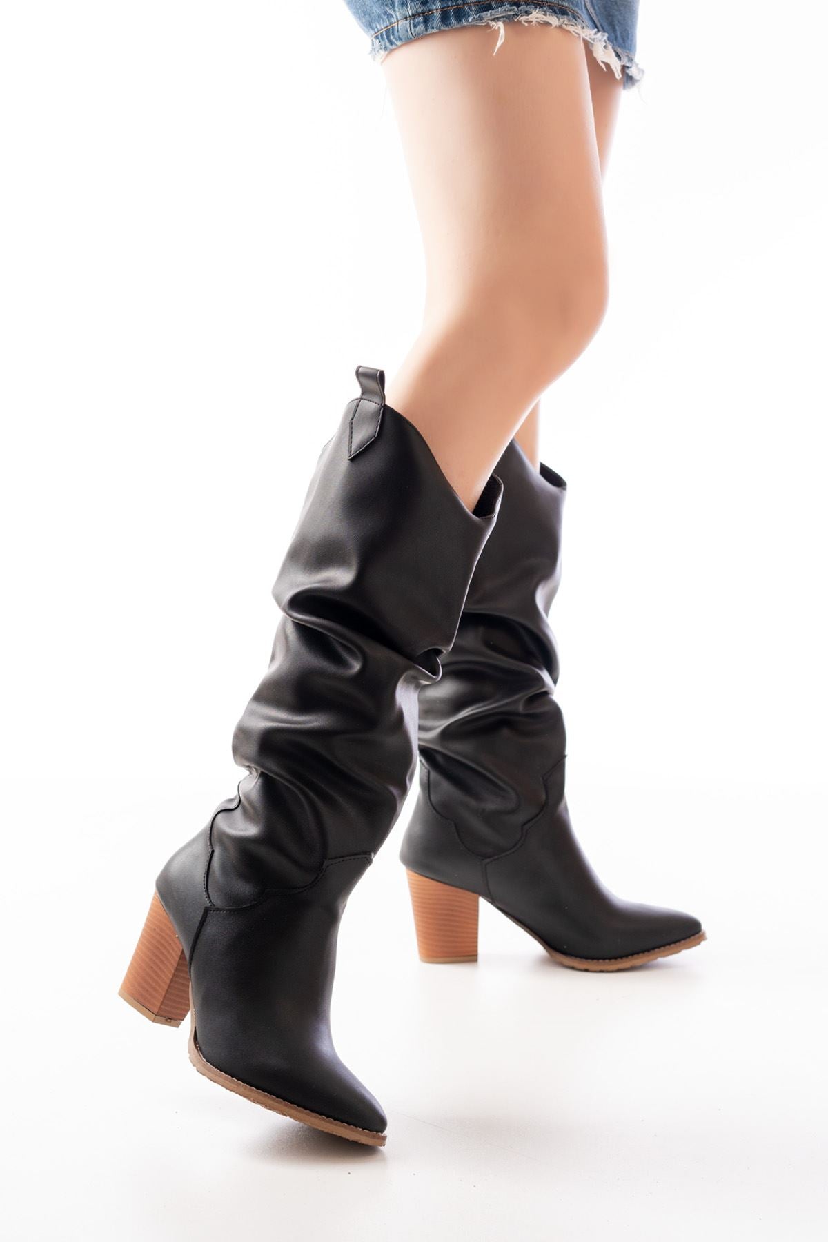 ZRİN-1884 Premium Siyah Günlük Kadın Çizme