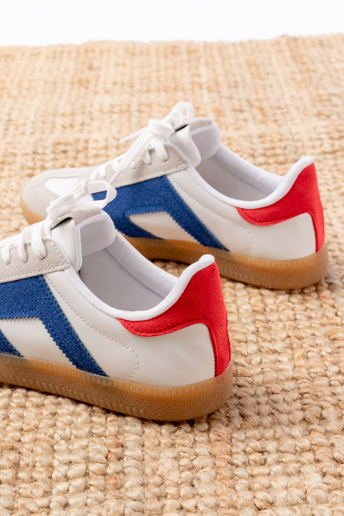 ZRİN-5007 Premium Beyaz Garni Bağcıklı Kadın Sneaker