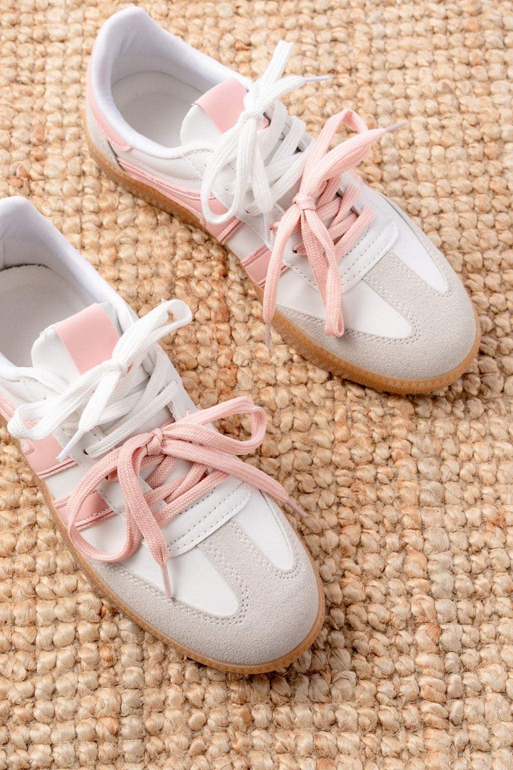 ZRİN-6005 Premium Pudra Bağcıklı Termo Taban Günlük Kadın Sneaker