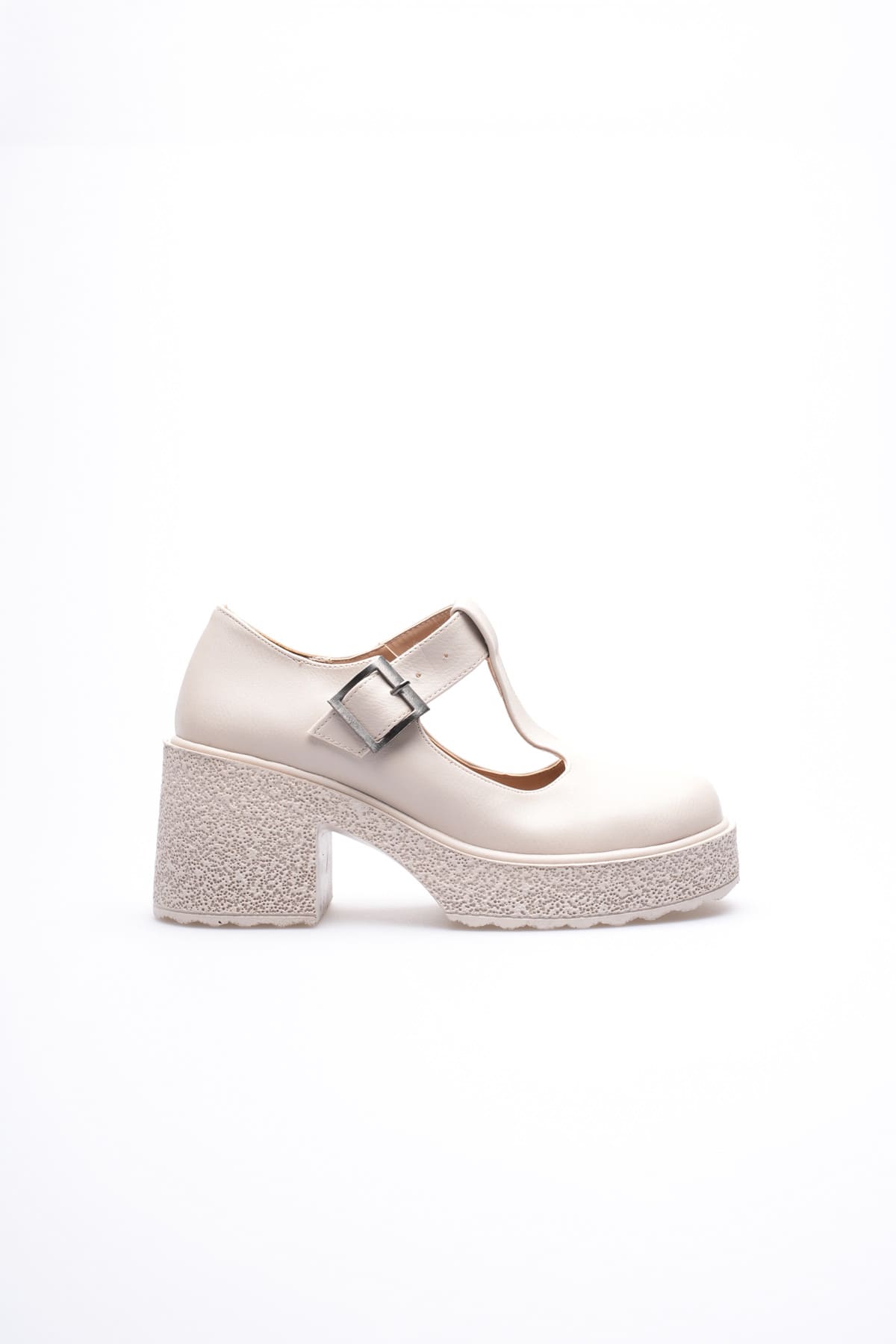 Mathilda Premium Kadın Bej Platform Ayakkabı
