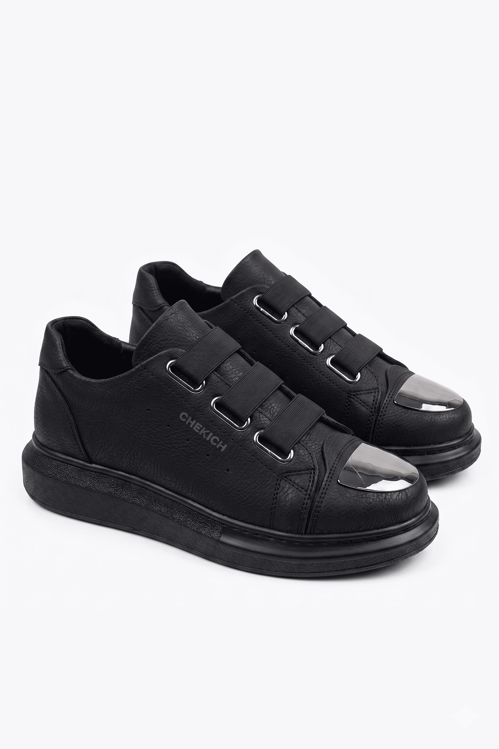 Latakia Premium Lastikli Erkek Günlük Sneaker Siyah