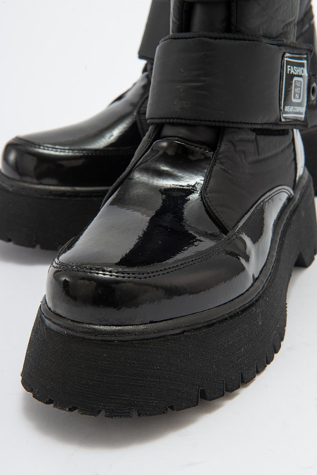 MİAX Paraşüt Kumaş Su Geçirmez Siyah Rugan Kar Botu