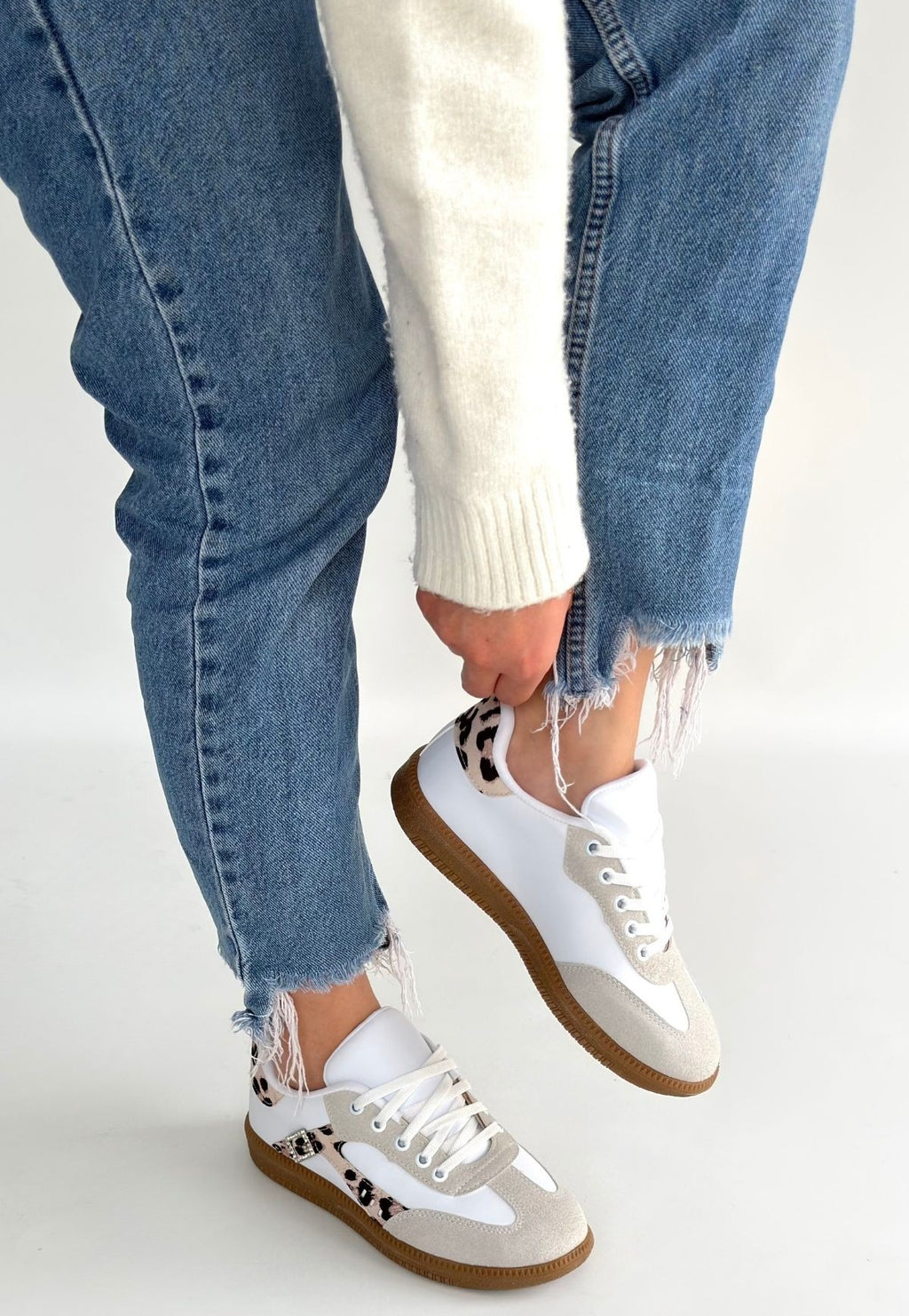 ZRNE-010 Premium Beyaz Bağcıklı Kadın Sneaker