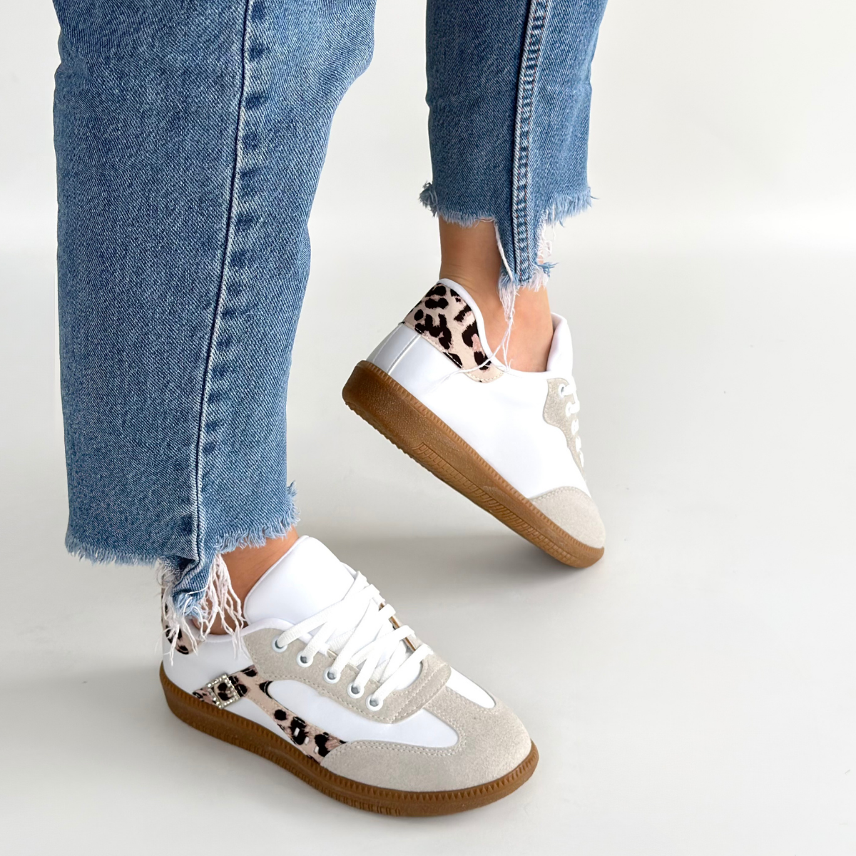 ZRNE-010 Premium Beyaz Bağcıklı Kadın Sneaker