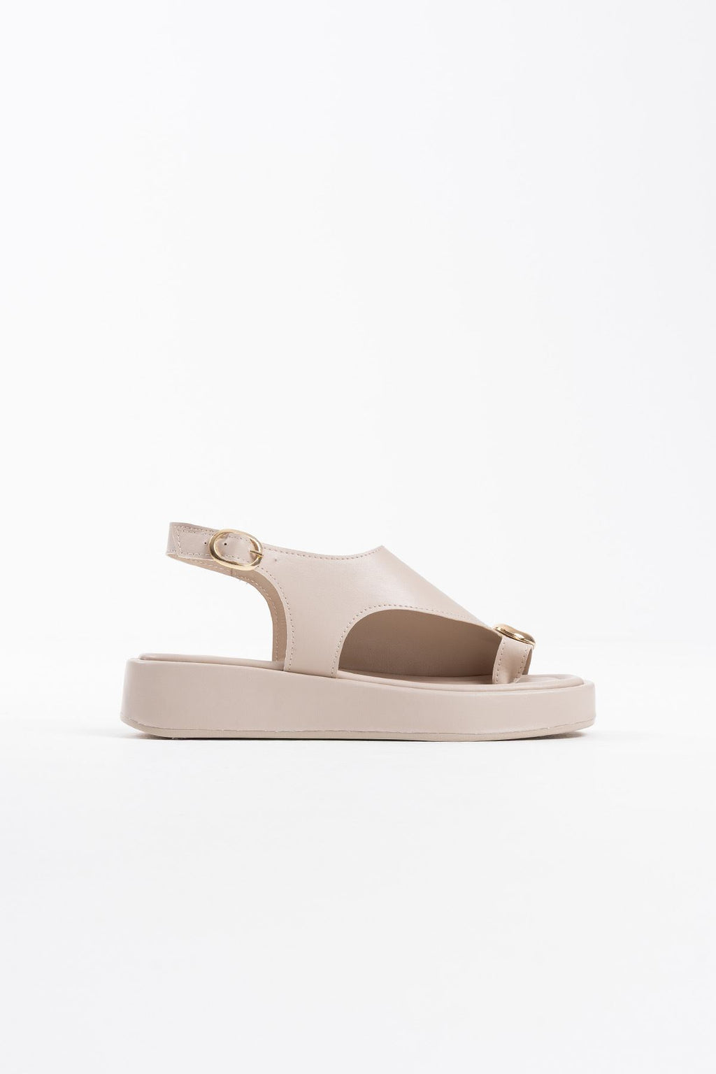 Milena Premium Bej Toka Detaylı Sandalet
