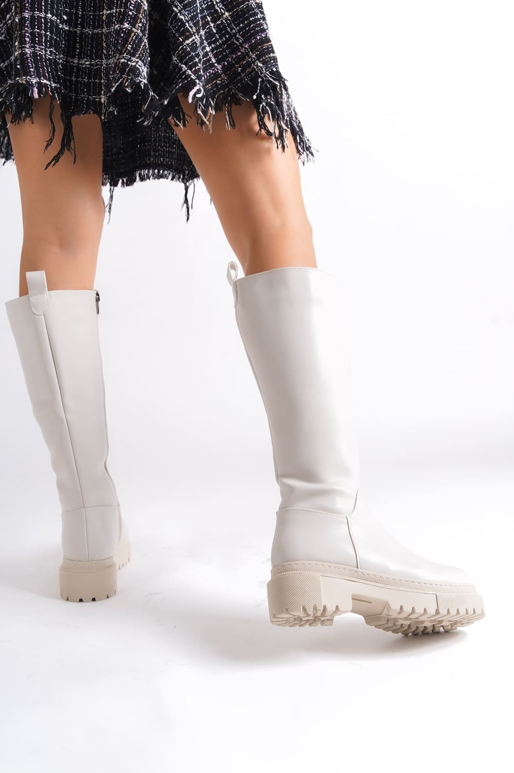 MIRAX Zippered Orthopedic Sole Water and Cold Resistant Women's Boots Cream