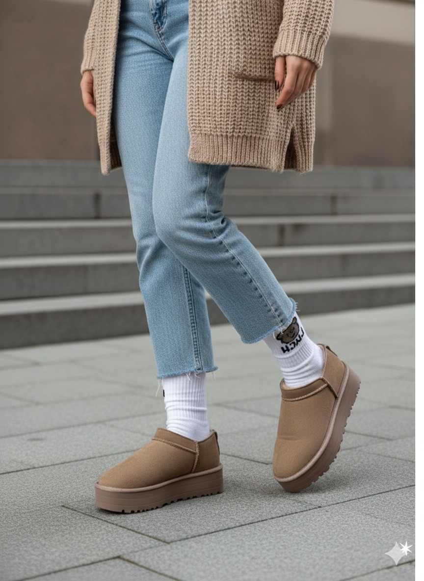 Mitay Premium Vizon Süet Kadın Bot