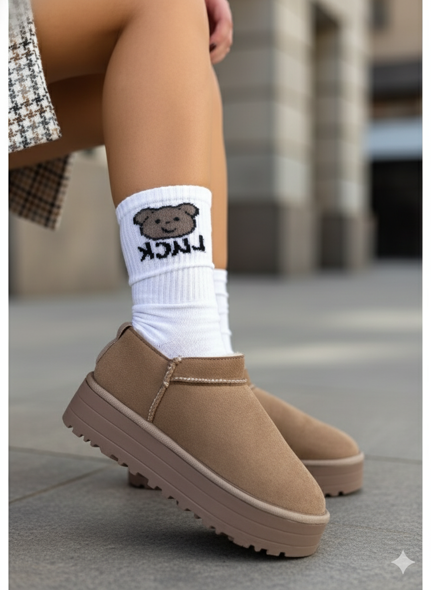 Mitay Premium Vizon Süet Kadın Bot