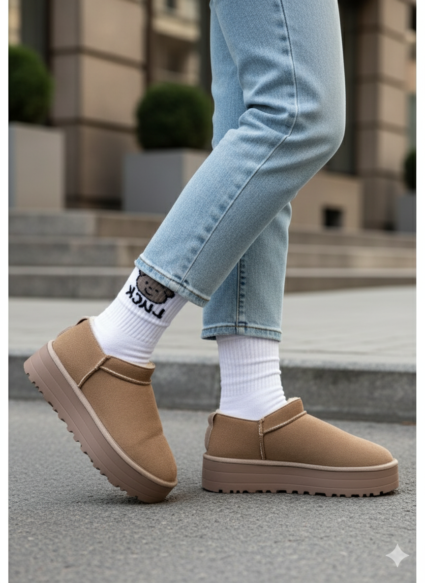 Mitay Premium Vizon Süet Kadın Bot