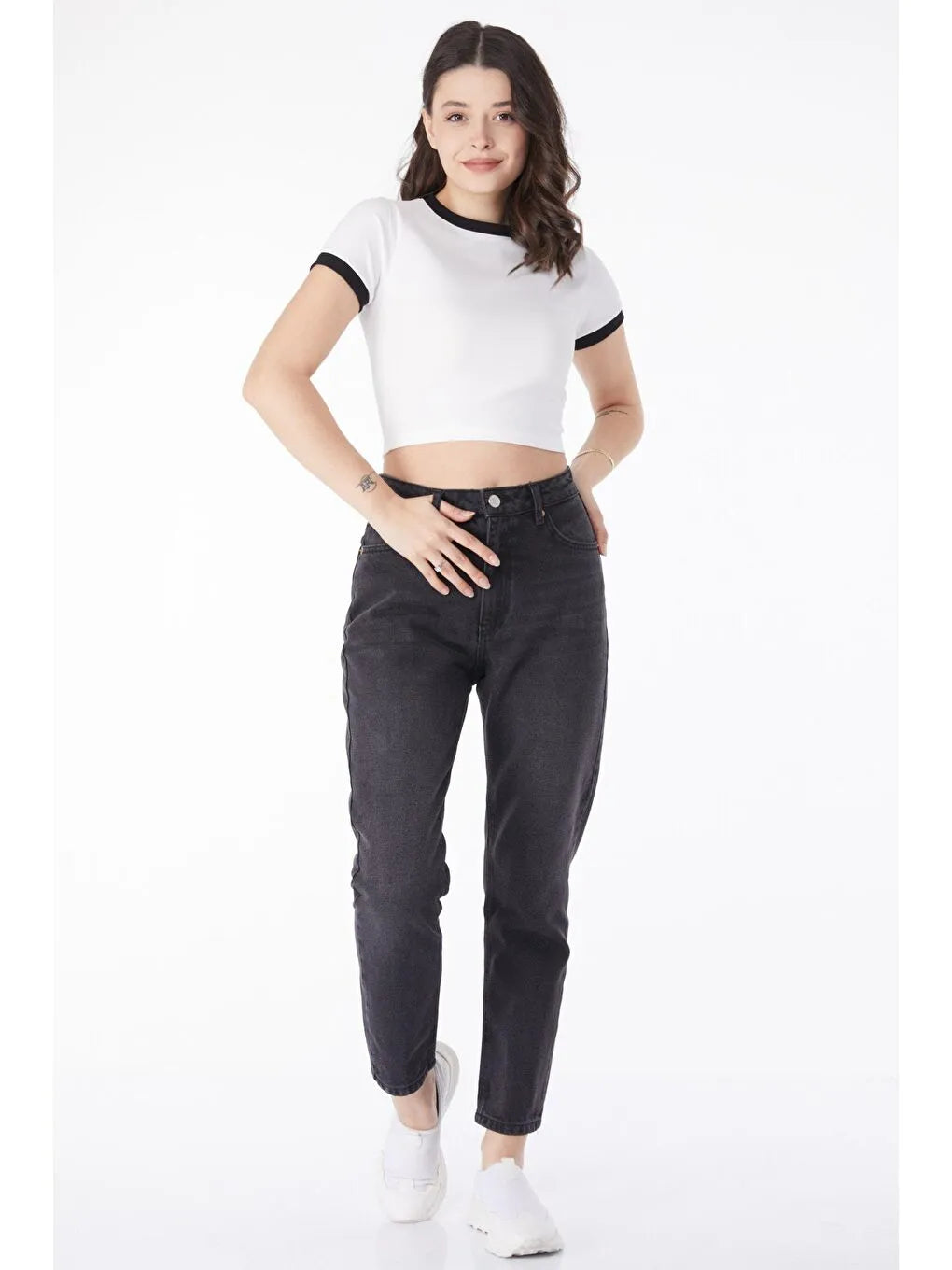 Mom Jeans Anthracite