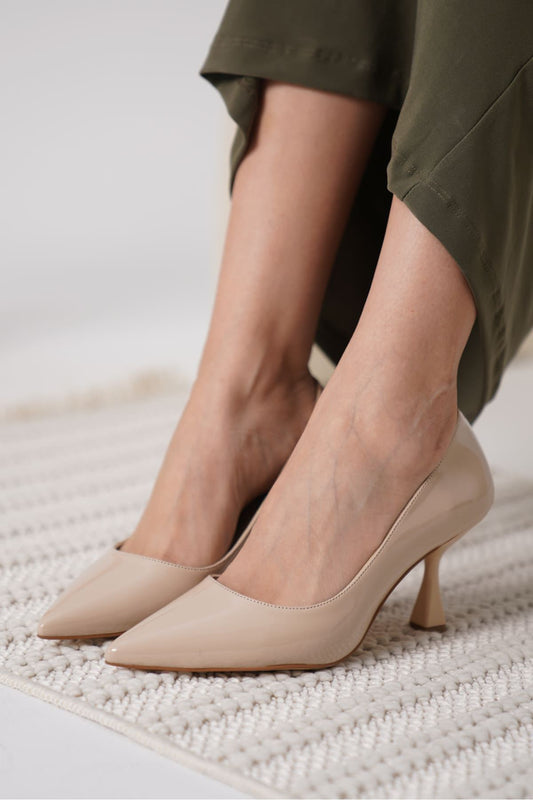 Monica Premium Nude Rugan Kadın Stiletto