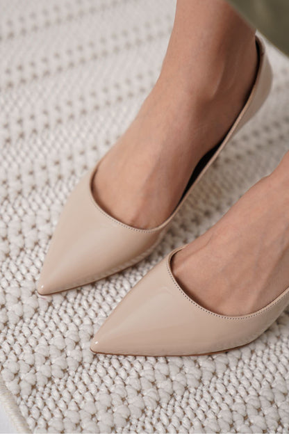 Monica Premium Nude Patent Leather Women's Stiletto