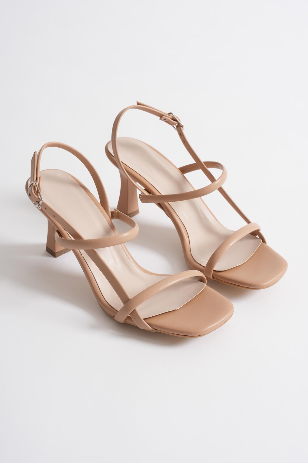 Moye Lux Kadın Nude Abiye Topuklu Sandalet