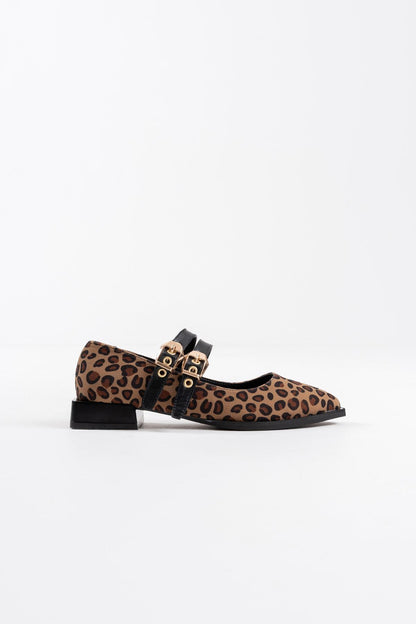 Murder Premium Leopard Belt Detailed Women's High Heels
