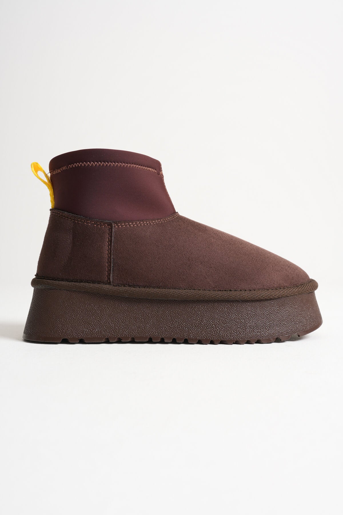 Nadia Premium Women's Bitter Coffee Winter Fur Lined Thick Sole Boots