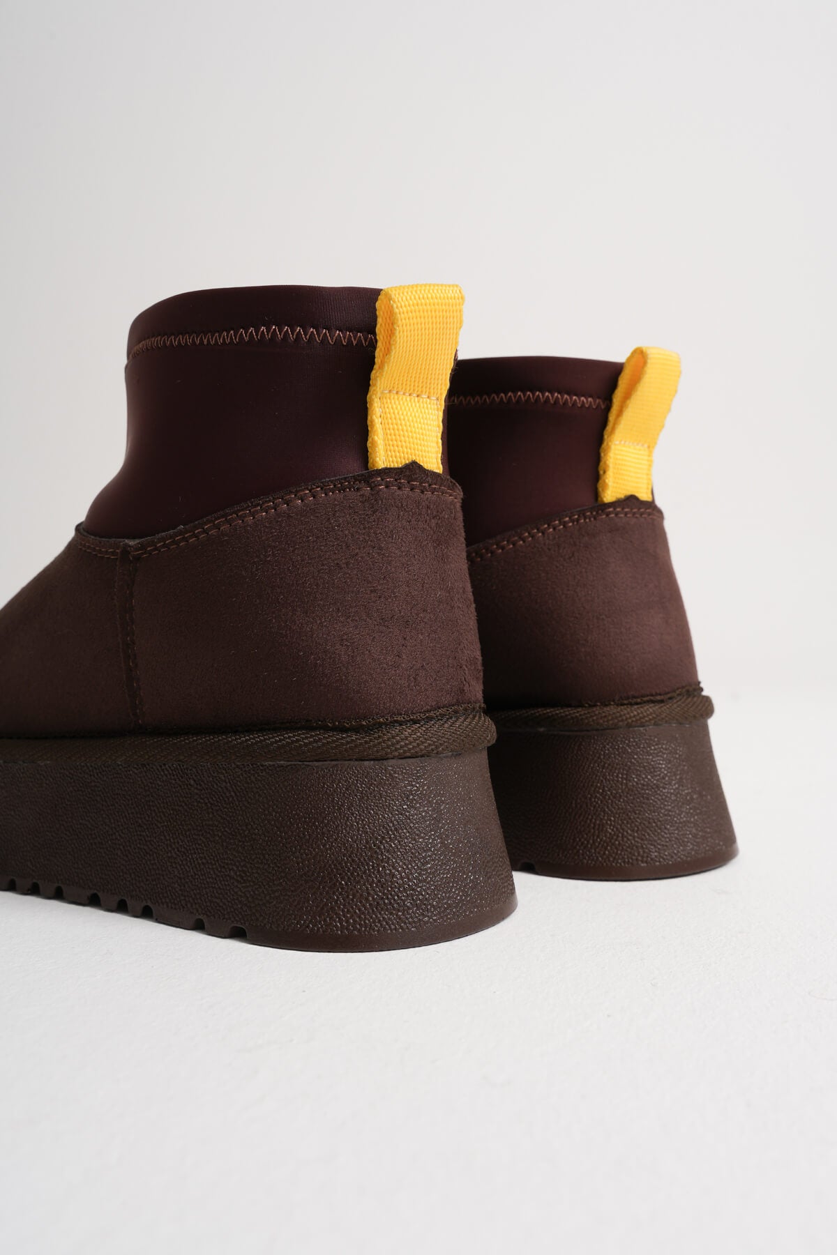 Nadia Premium Women's Bitter Coffee Winter Fur Lined Thick Sole Boots