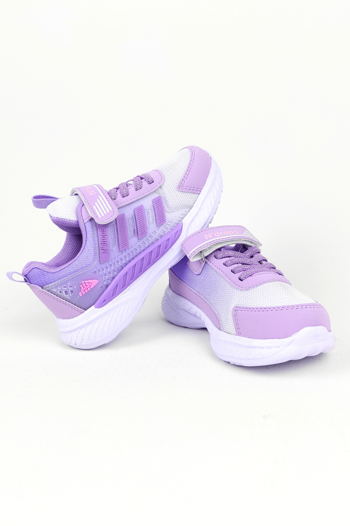 ND023 Lila Cırt Cırtlı Kız Çocuk Spor Ayakkabı