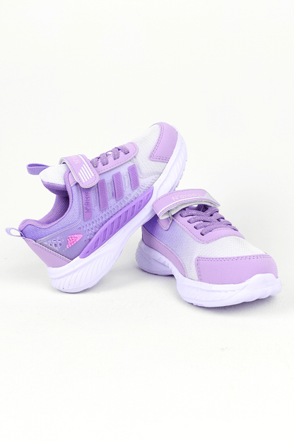 ND023 Lila Cırt Cırtlı Kız Çocuk Spor Ayakkabı
