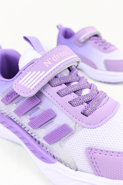 ND023 Lila Cırt Cırtlı Kız Çocuk Spor Ayakkabı