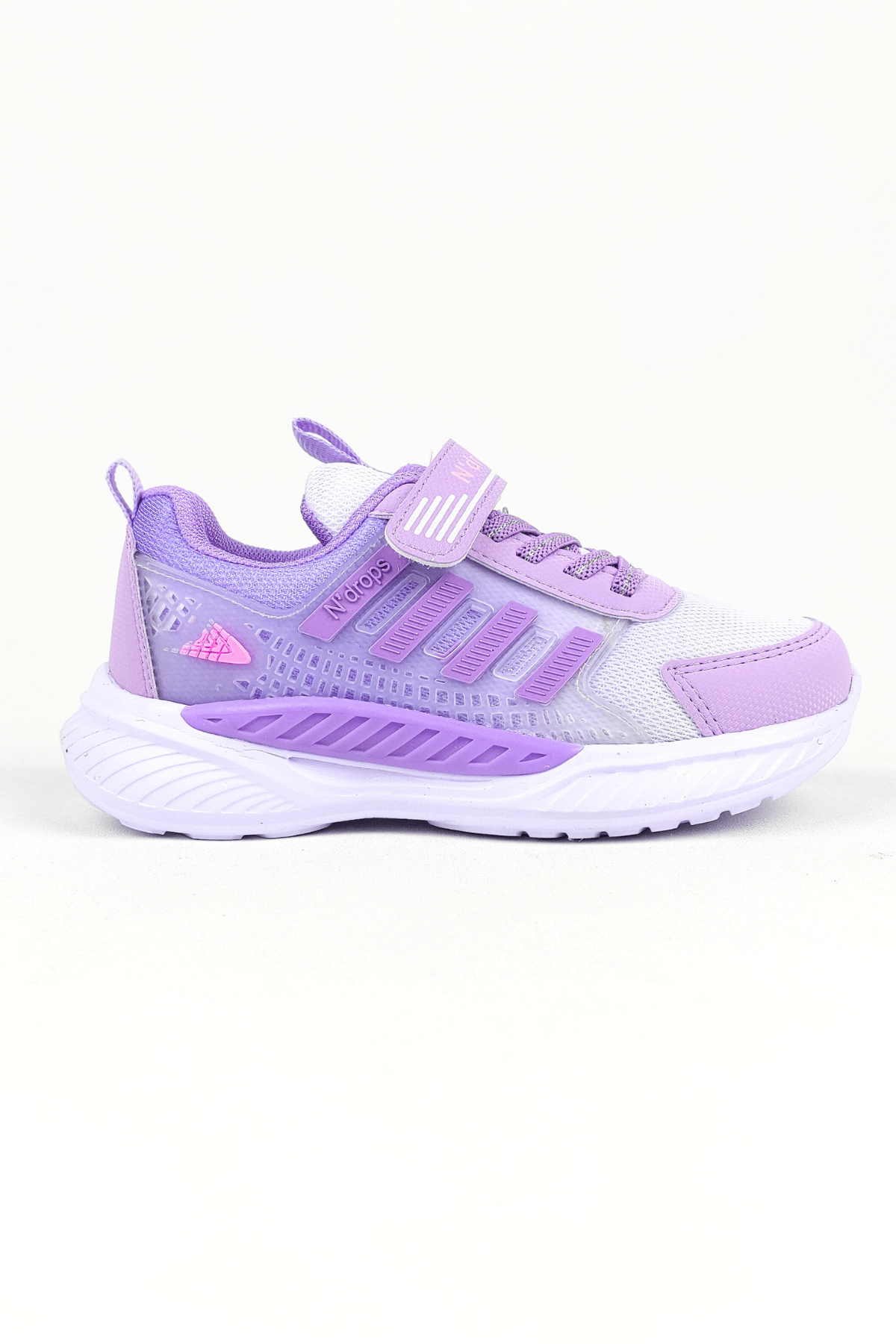 ND023 Lila Cırt Cırtlı Kız Çocuk Spor Ayakkabı