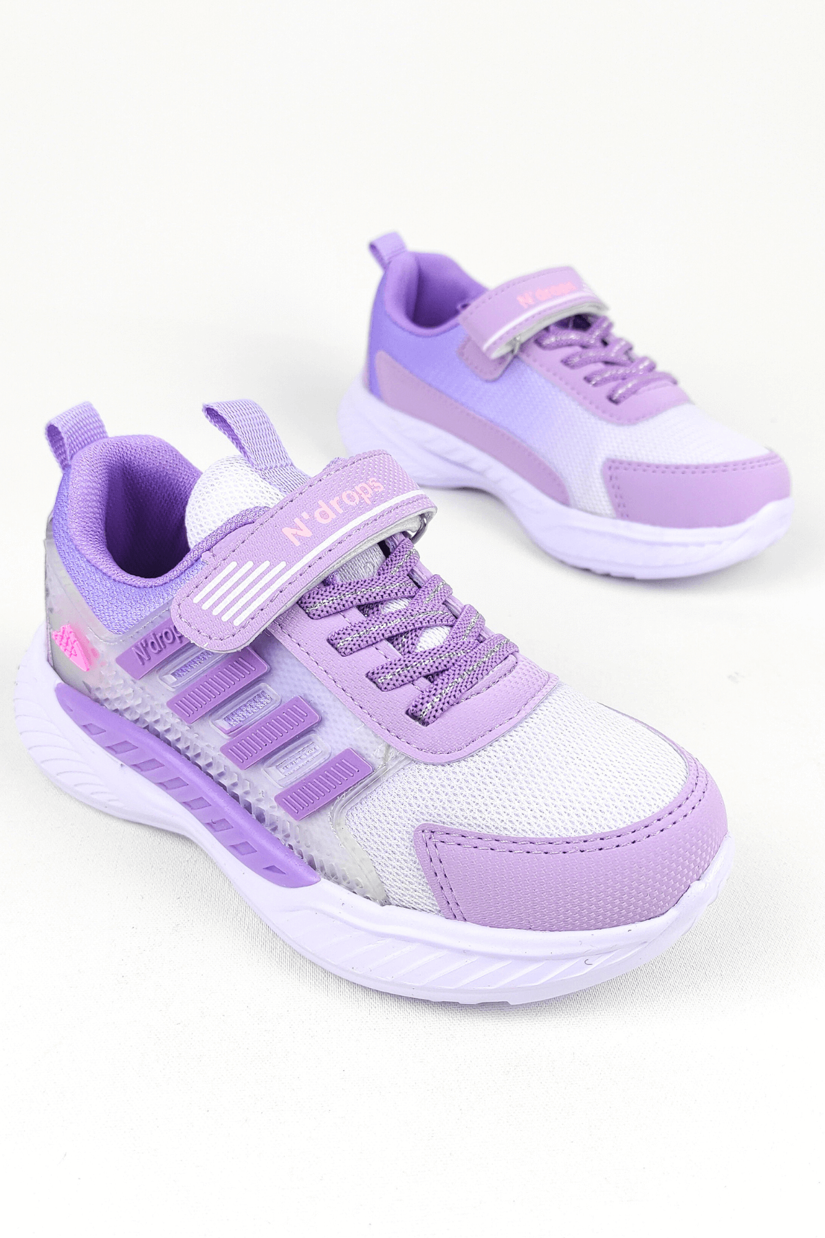 ND023 Lila Cırt Cırtlı Kız Çocuk Spor Ayakkabı