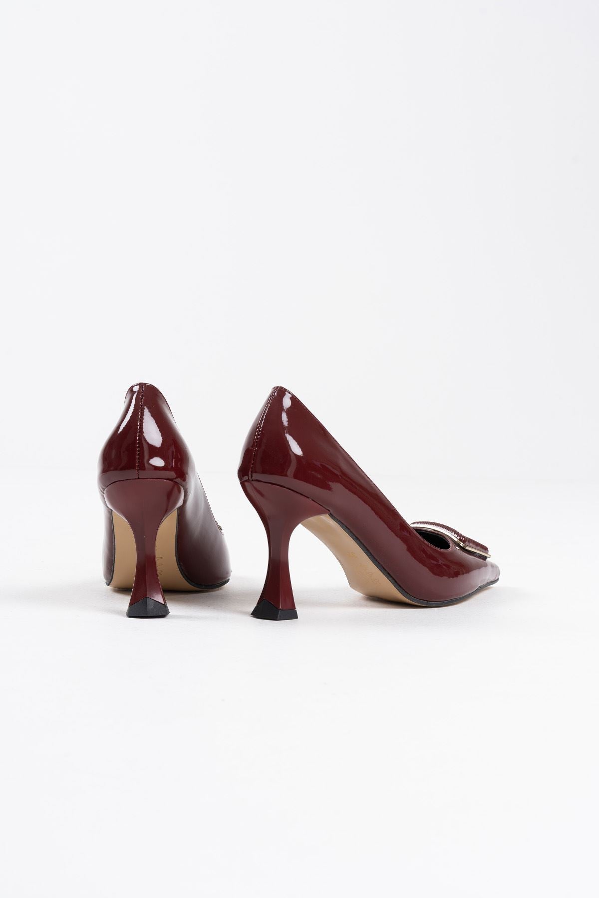 Nora Premium Women's Burgundy Patent Leather Stiletto