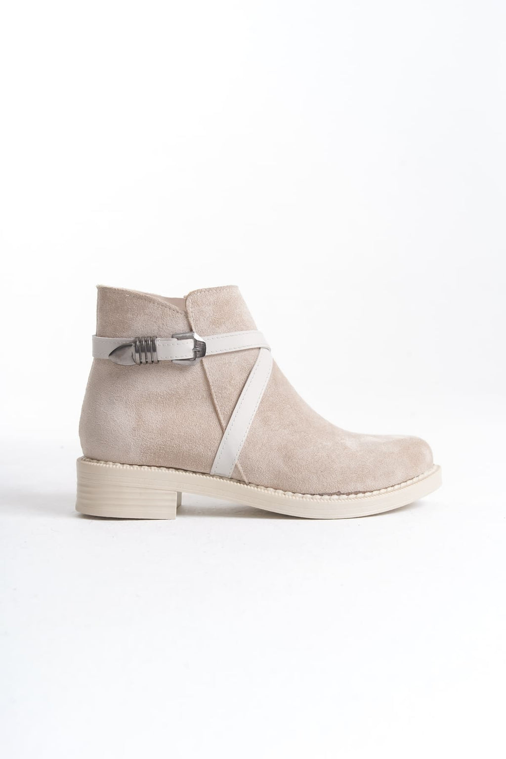NOVA Women's Boots – Orthopedic Heel, Elastic Zipper Detail, Ten Suede