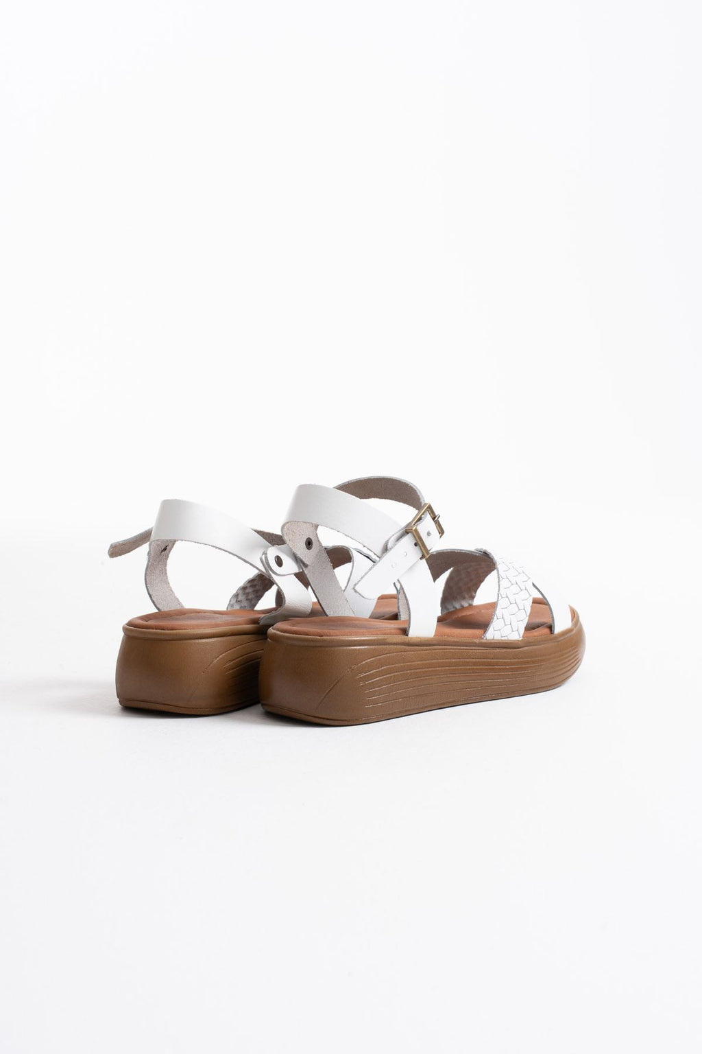 Orwell Premium White Genuine Leather Sandals