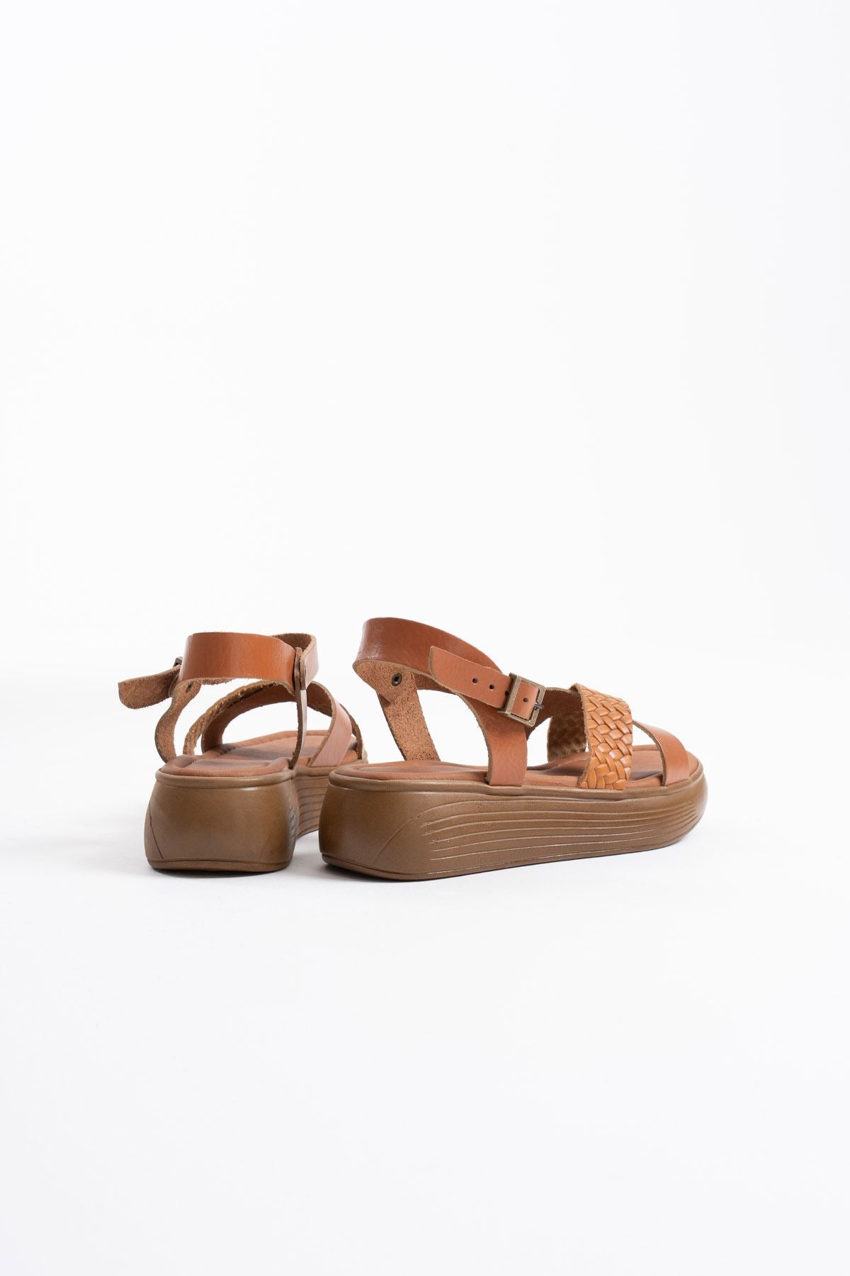 Cannes Premium Taba Hakiki Deri Sandalet