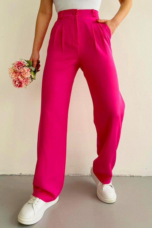Palazzo Trousers Fuchsia