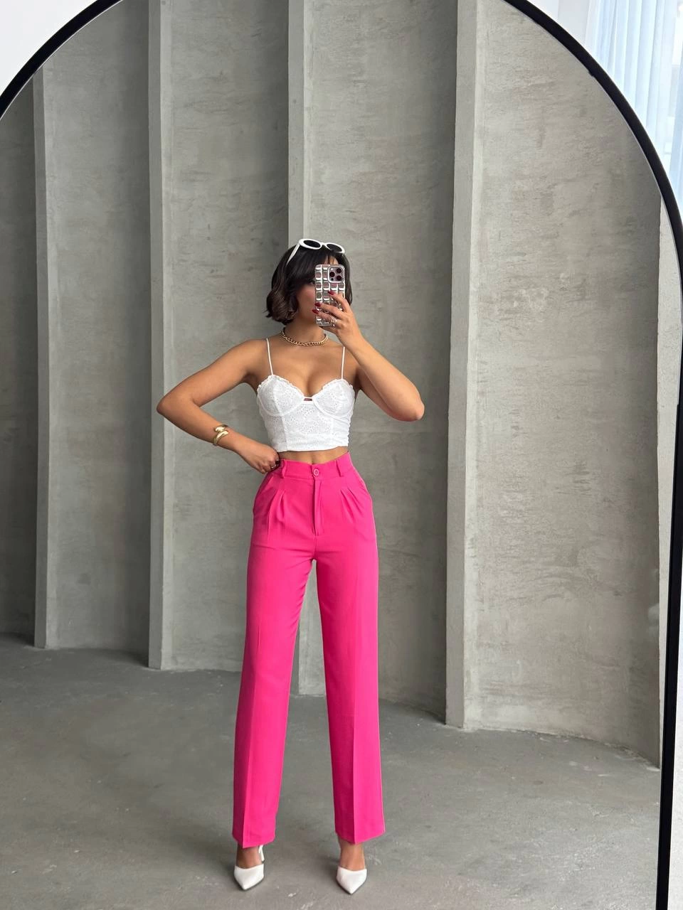 Palazzo Trousers Fuchsia