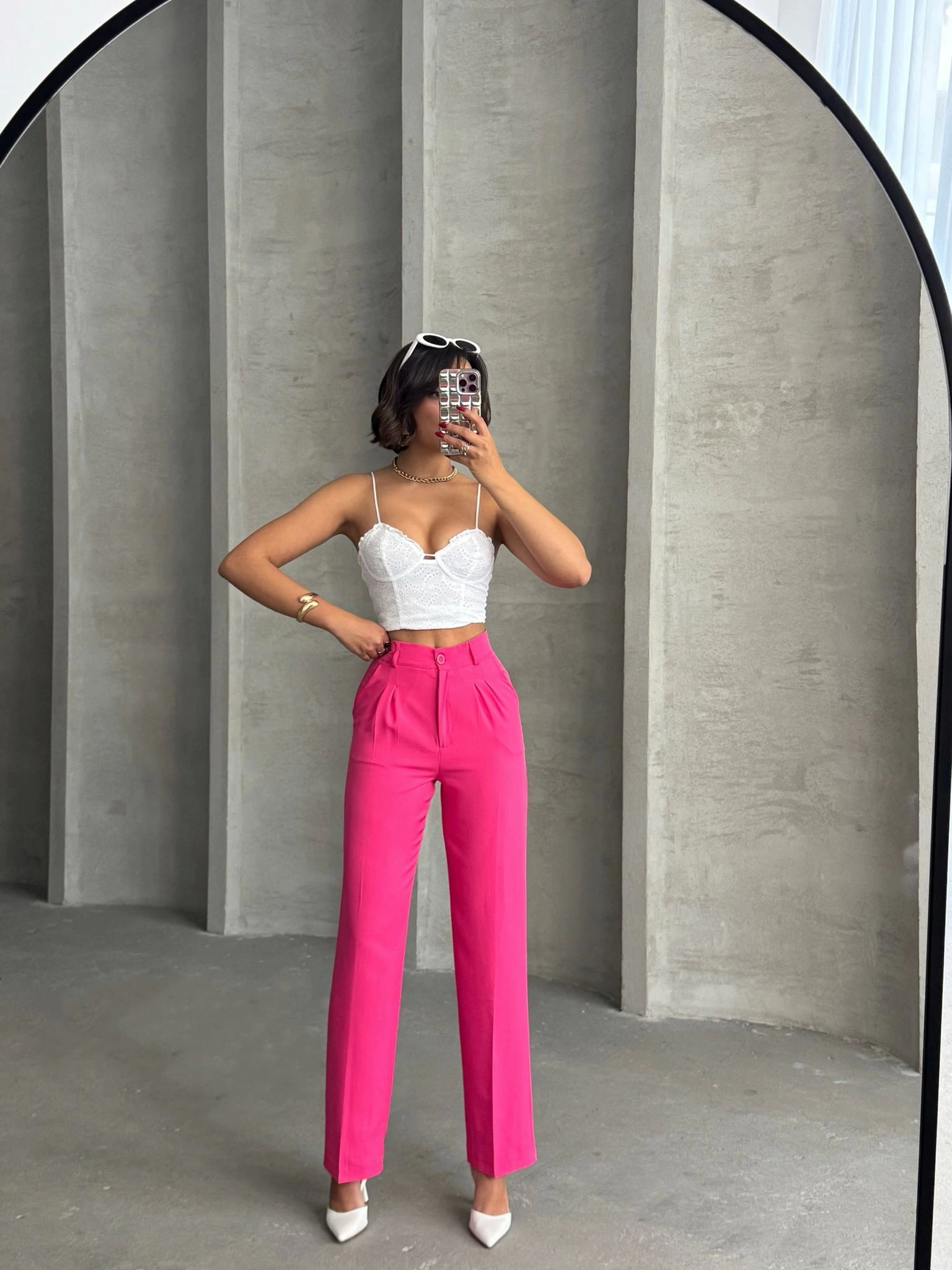 Palazzo Trousers Fuchsia