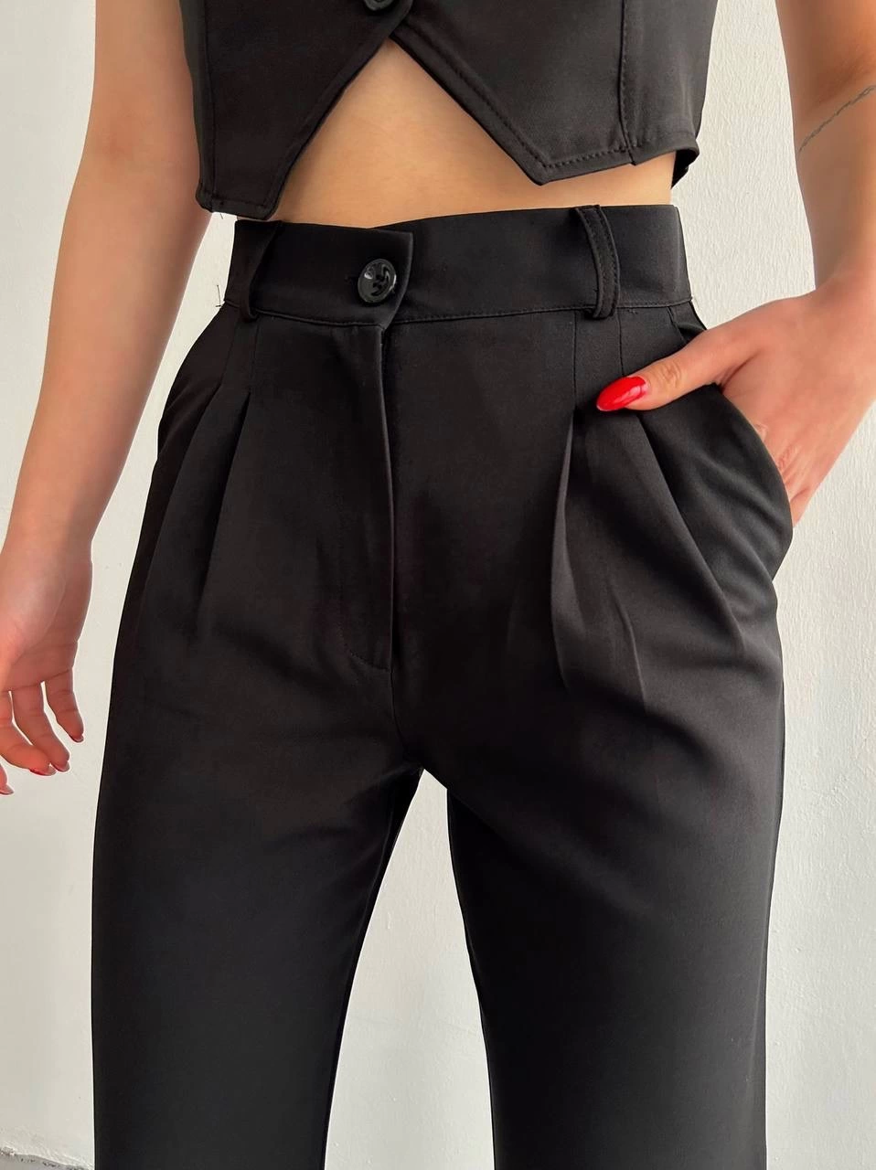 Palazzo Trousers Black