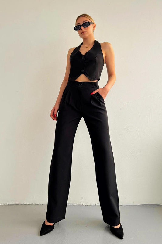 Palazzo Trousers Black