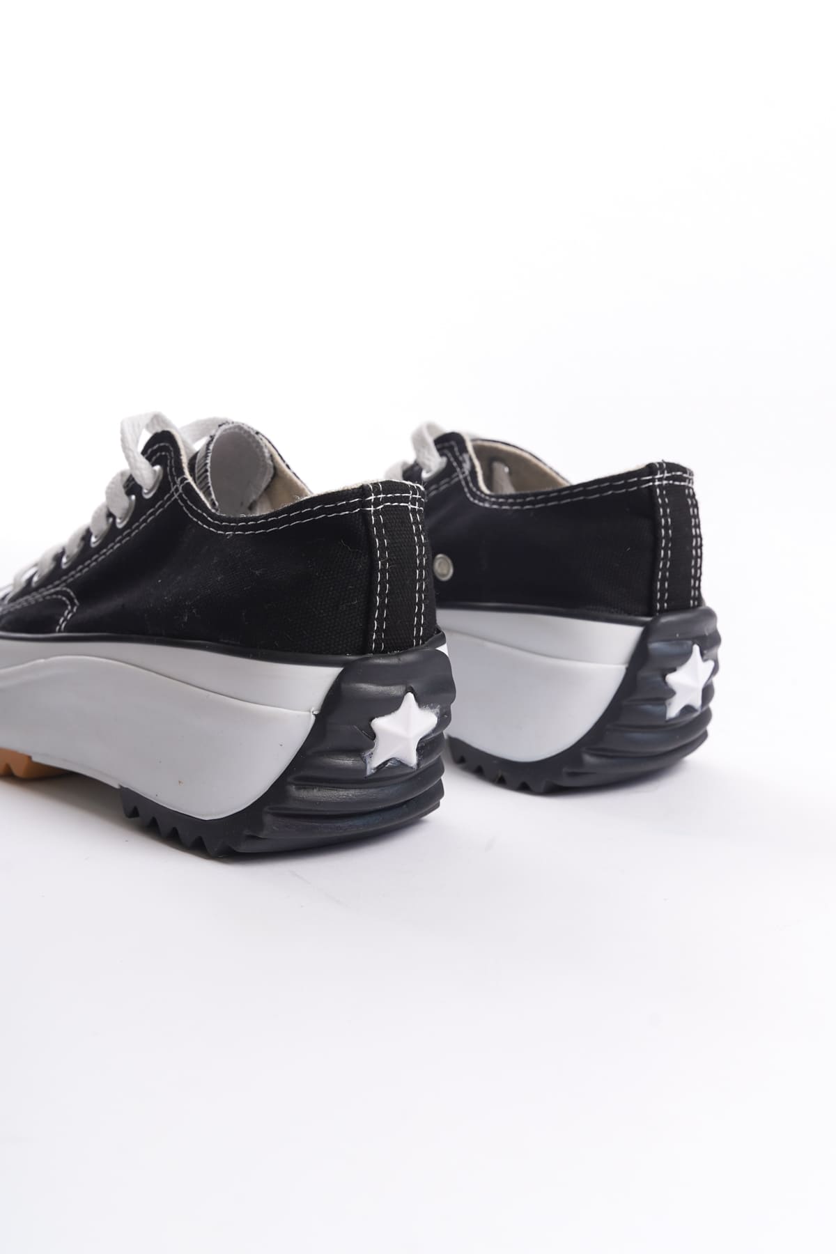 NICE Lace-Up Orthopedic Sole Linen Black Women's Sneaker