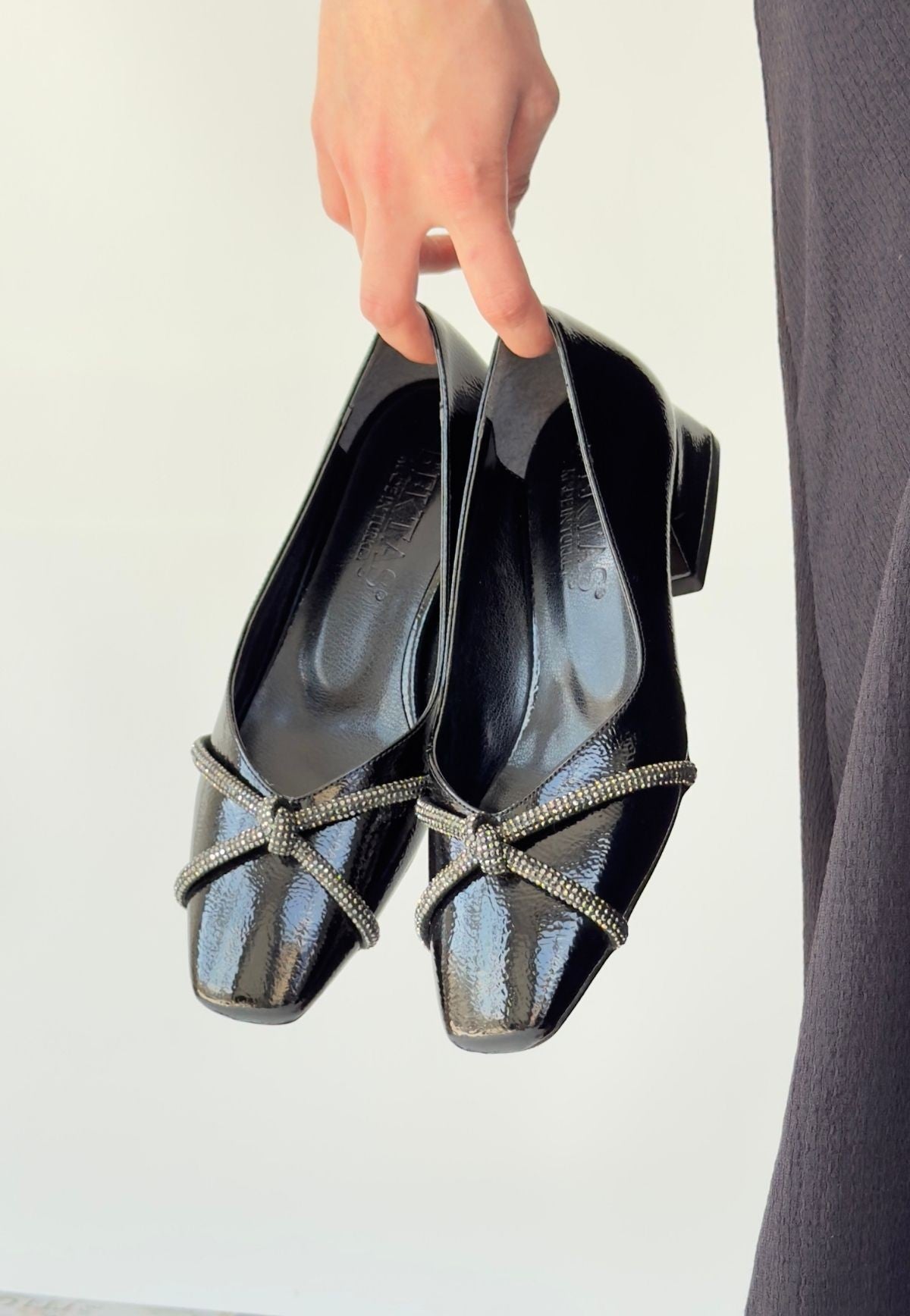 Pety Black Patent Leather High Heels