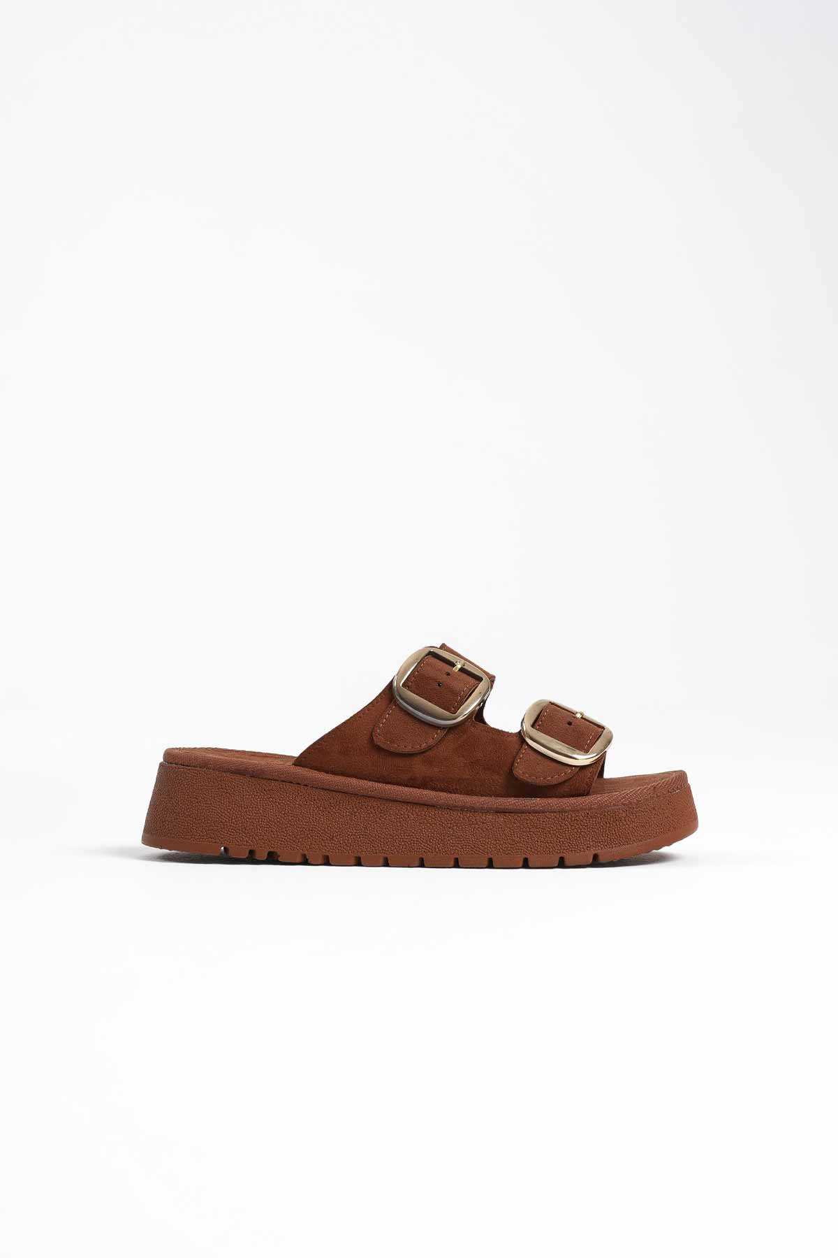 Place Premium Tan Suede Slippers