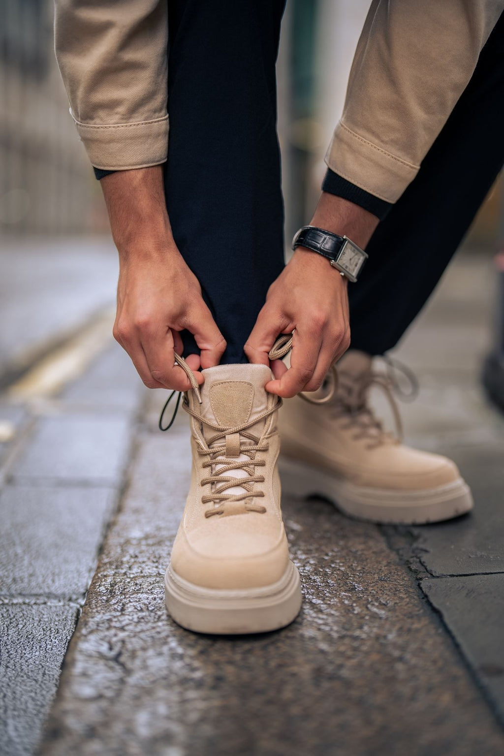 ZRC225 Premium Impact Gore-Tex Erkek Bot Kum Bej Süet
