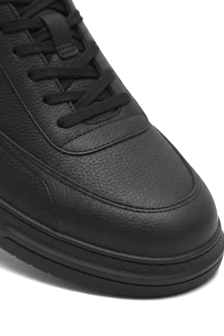 Prevos Yüksek Kalite Kalın Taban Erkek Sneaker Siyah