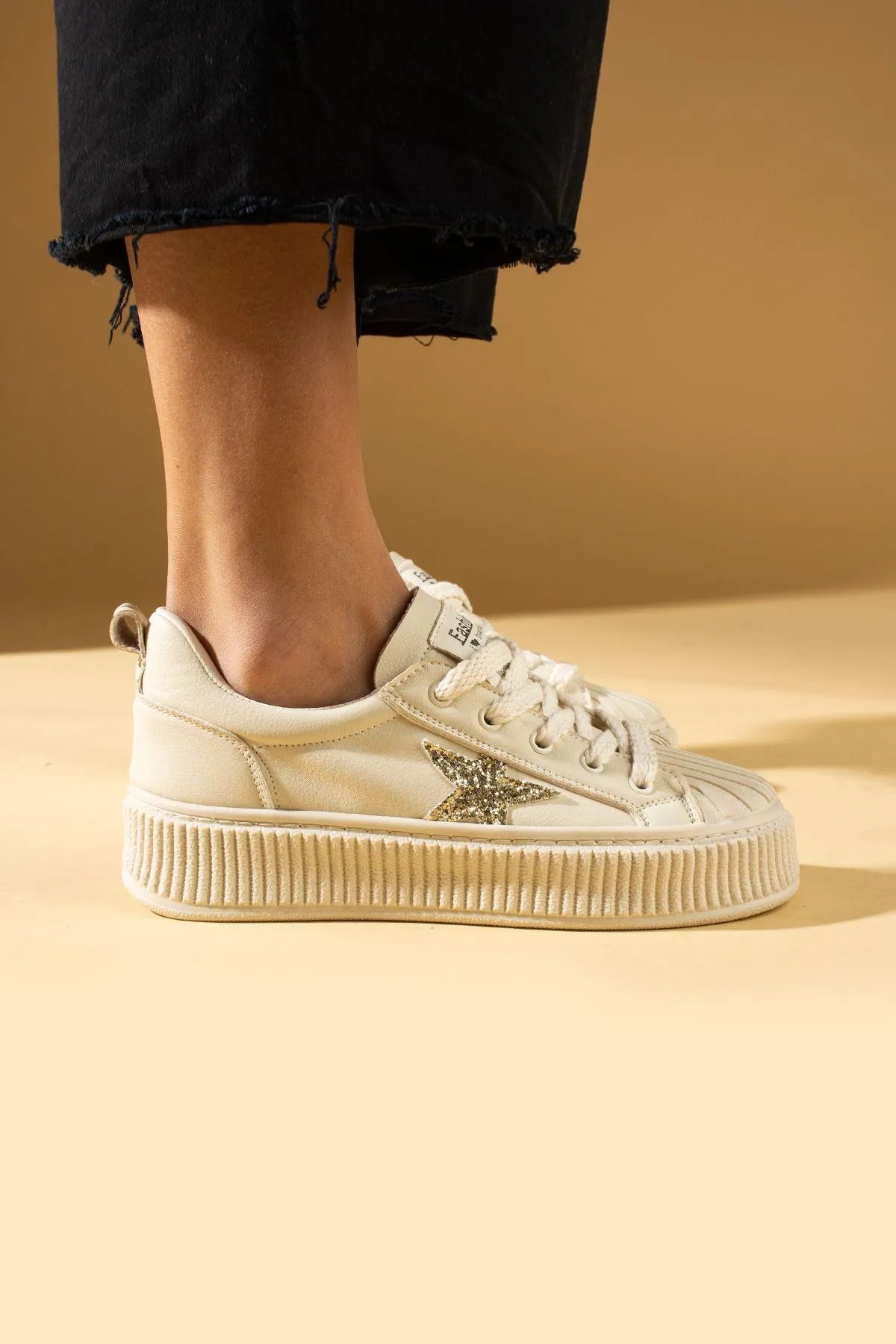 Star Rahat Ergonomik Premium Kadın Sneaker Ten